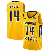 Murray State Racers 14 Jaiveon Eaves Yellow College Basketball Jersey Dzhi,baseball caps,new era cap wholesale,wholesale hats